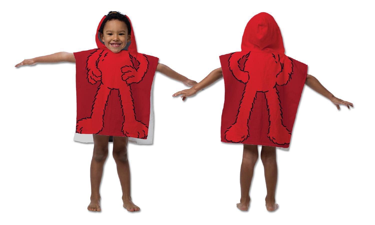 Sesame Street Elmo Hooded Poncho