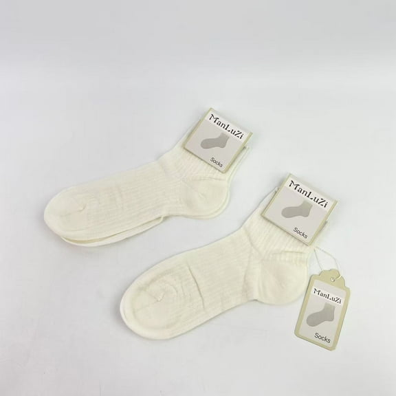 ManLuZi Socks,Sheer silk Socks for Women Thin Ankle Stocking Footies Transparent Silk Sheer Socks With Reinforced Toe - S