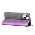 thumbnail image 4 of Nalacover Wallet Case for iPhone 14, Butterfly Embossed Pattern Luxury PU Leather Magnetic Flip Folio Cover with Card Slots Holder Kickstand Wrist Strap Soft Silicone Shockproof Case,Purple, 4 of 9