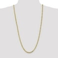 thumbnail image 2 of Collier Chaîne à Maillons Byzantins en Or Jaune 14k 30 Pouces 4 mm Pendentif Breloque, 2 of 9