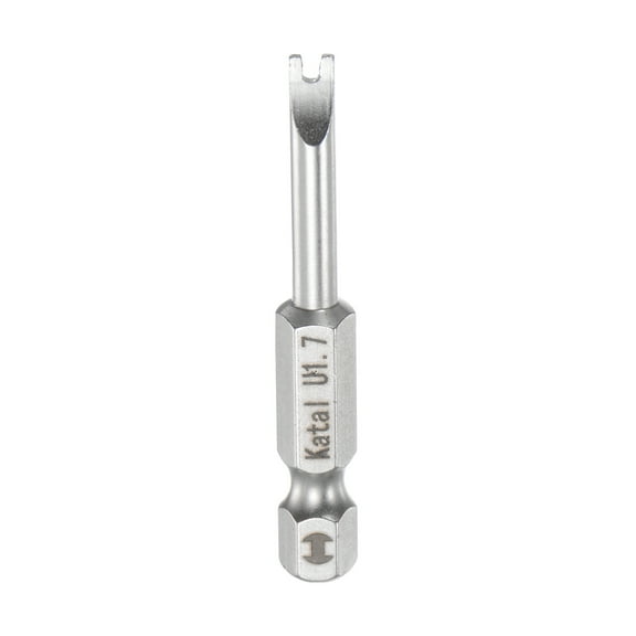 1.7mm Magnetic Spanner U Type Screwdriver Bit 1/4" Hex Shank 2" Length Screw Driver
