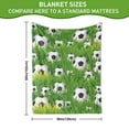 thumbnail image 3 of Soccer Blanket,Throw Soccer Ball Blankets Lightweight Flannel Warm Cozy Football Blanket Gifts For Sport Fans Kids Super Soft(30"x40"), 3 of 7