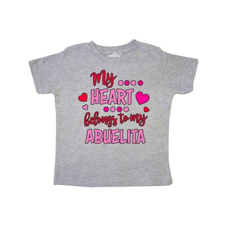 

Inktastic My Heart Belongs to my Abuelita Gift Toddler Boy or Toddler Girl T-Shirt