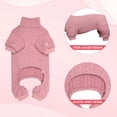 thumbnail image 4 of Jersey para perros Jamktepat, cuello alto, tejido para perros grandes, color rosa, 4 of 7