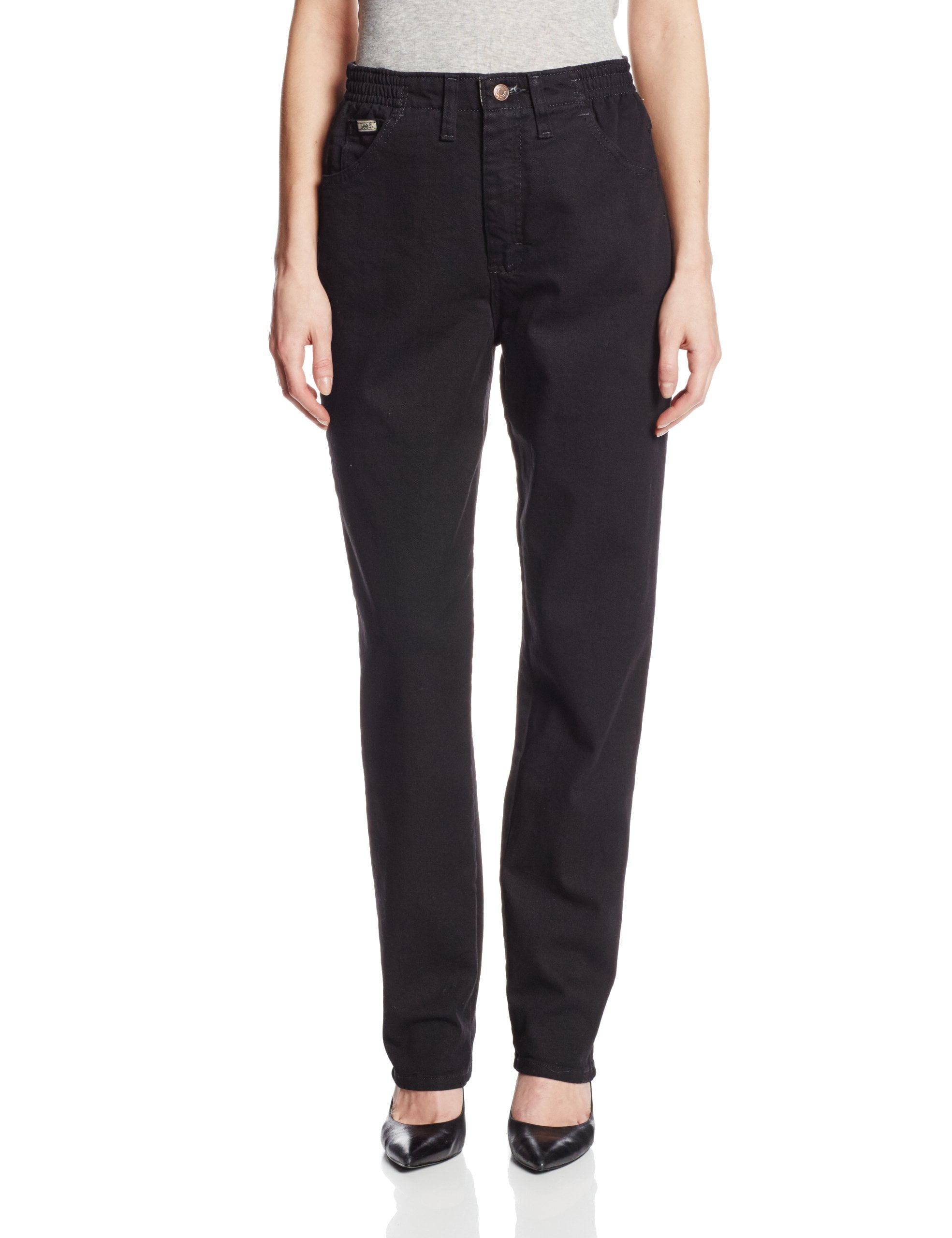 Lee Womens Jean Short RelaxedFit Tapered Leg SideElastic 18