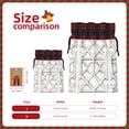 thumbnail image 2 of Color Matching Linen Bundle Mouth Gift Bag Can Be Used For Daily Small Items White Moroccan Trellis Hand-Drawn Sketch_1 Small, 2 of 8
