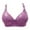 Purple, variant on Lixiuxyad Wire Push up Bra Women's Push Up Soft Cup Unpadded Wireless Bra