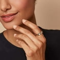 thumbnail image 2 of Jinsinto Swivel Ring Wedding Promise Rotating Ring With Cubic Zircons Anxiety Relief, 2 of 6