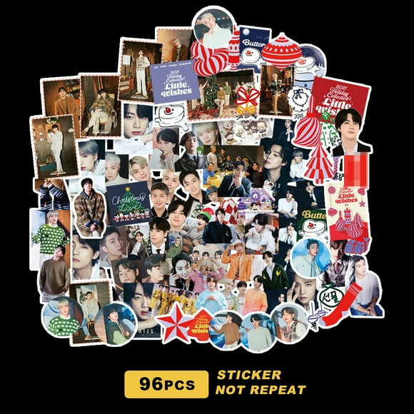 100 KPOP Lollipop Boys New Little Wish Album Butter Photo Photo Stickers Korean Cool Scrapbook Stickers