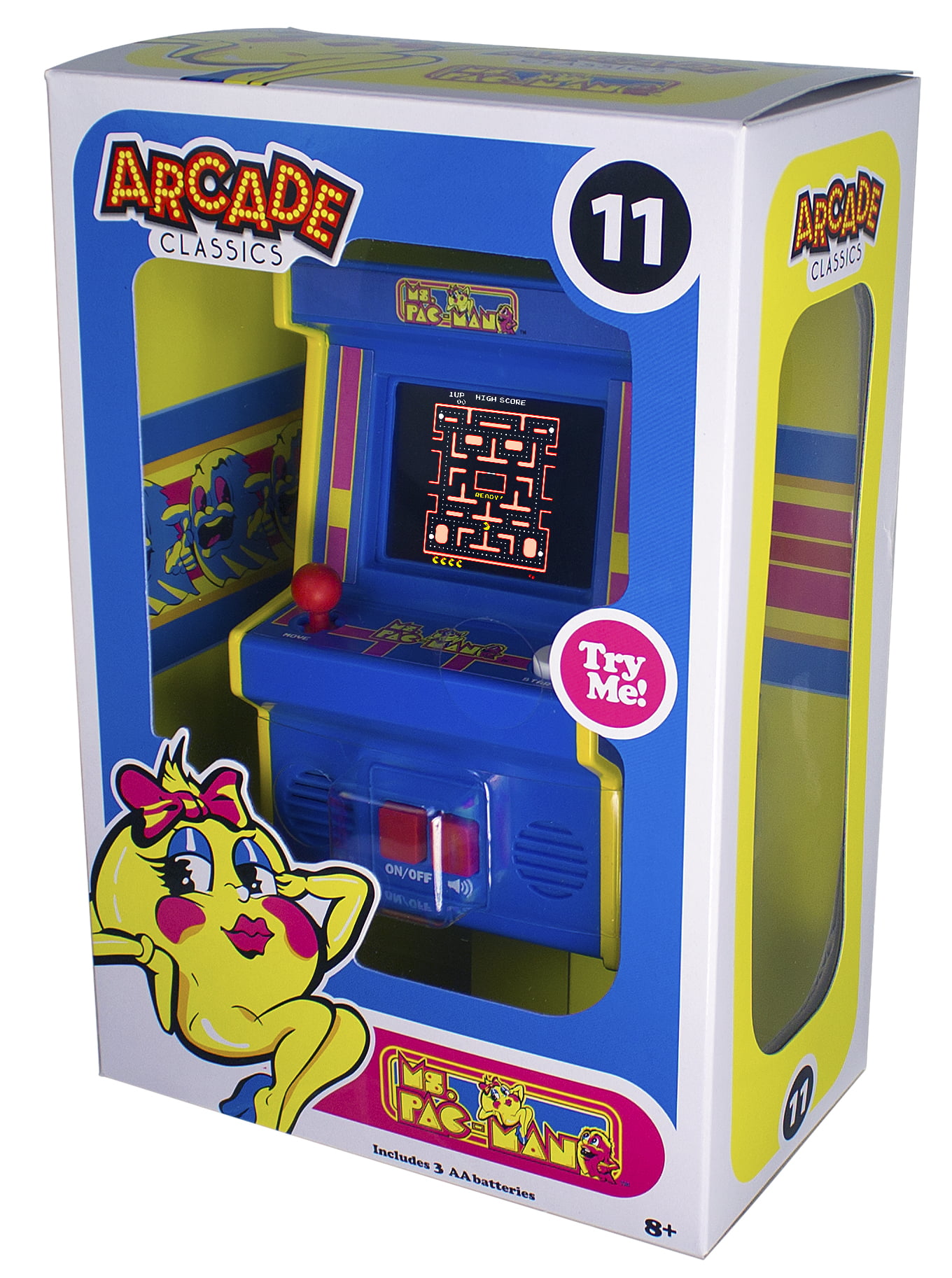 Ms Pac-man Handheld Retro Mini Arcade Game 2018 Basic Fun Bandai Namco for sale online 
