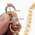 thumbnail image 5 of Correa para bolso con eslabones de hierro, accesorios de cadena, correas de repuesto para bolso, bandolera/bandolera, con 2 hebillas de metal, dorado, 1 paquete, dorado ER, 5 of 5