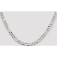 thumbnail image 5 of Sterling Silver 7.5mm Lightweight Flat Figaro Chain (18 X 7.5) Made In Italy qmb180-18, 5 of 5
