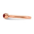 thumbnail image 3 of Garnet Sterling Silver Pink-Plated Ring, 3 of 4