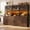 Retro Brown, variant on Homieasy 71'' Tall Farmhouse Pantry Cabinet with 6 Drawers and 12 Doors, 94.5'' Width 3-Piece Cupboard with Adjustable Shelves for Dining, Kitchen, Living Room, White & Brown
