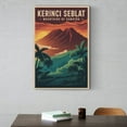 thumbnail image 6 of Kerinci Seblat National Park Mountains Vintage Travel Poster Sumatra Indonesia Retro Adventure Wall Art Volcano Landscape Canvas Poster, 6 of 8