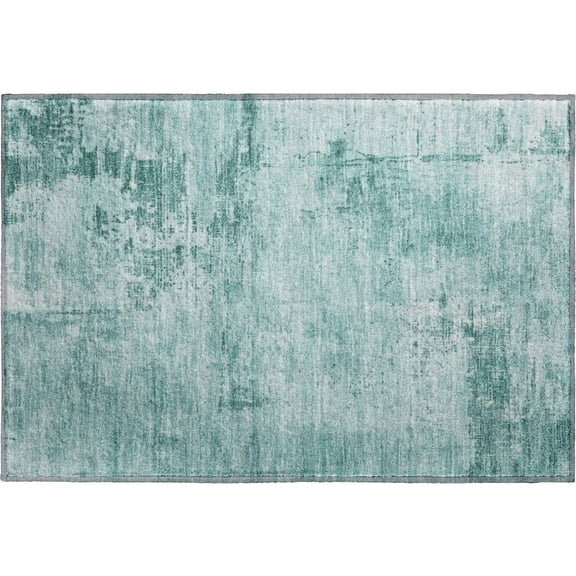 Dalyn Rugs Premium Machine Washable Mayfield AMF1062 Teal 1'8" x 2'6" Rug