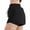 Black, variant on XYAIYT Sport Shorts for Women with Pockets 2 in 1 Running Yoga Workout Drawstring Breathable Athletic Shorts