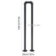 thumbnail image 2 of Retro Matte Black Stair Handrail Safety Non-Slip U-Shaped Support Railing, 2 of 12