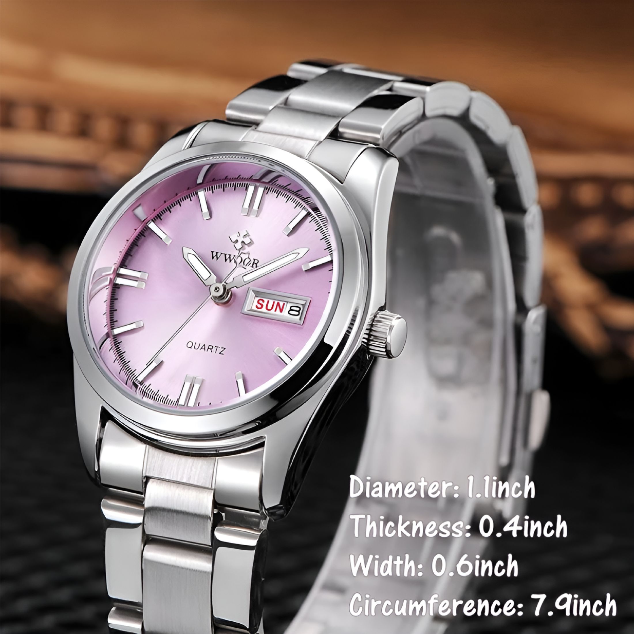DESIGNICE Ladies Dress Watches Easy Reader Womens Small Face Dial Waterproof Analog Quartz