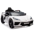 thumbnail image 1 of GloryStar 12V Kids Ride on Car, Licensed Corvette Battery Powered for Toddlers, Remote Controlled, Visual Dashboard, Features LED Lights and Music for Fun Play, 1 of 7