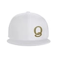 thumbnail image 3 of ZICANCN Alphabet Q Pattern Baseball Caps, Trucker Hats for Men And Women, Adjustable Breathable Flat Caps, White, 3 of 6