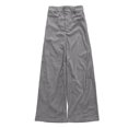thumbnail image 4 of Gaucho Pants for Women Corduroy Wide Leg Palazzo Culottes Bottoms Work Trousers Loose Fit Dressy Casual Office Elastic Waist Women's Fall/Winter Outfits(Grey,XS), 4 of 4