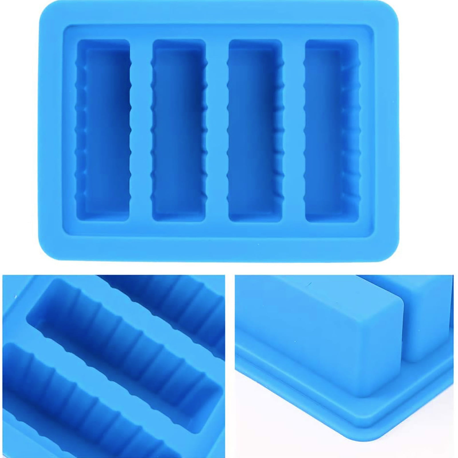 Large 4 Cavities Silicone butter mold, Pudding and Jello butter