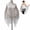 Silver, variant on Fringe Mesh Hollow Out Pullover, Women's Crochet Beach Cover Up with Tassel Hem, Loose Hollow Knit Poncho Top for Swimwear & Vacation