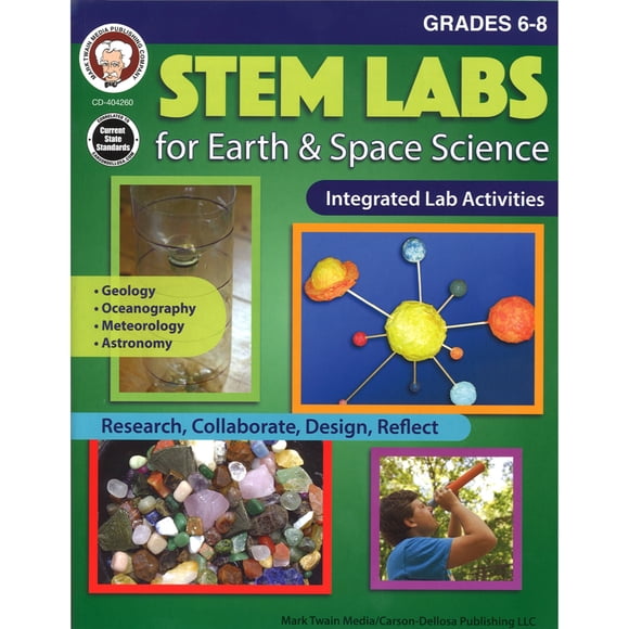Laboratoires de Tiges pour le Livre de Ressources en Sciences de la Terre et de l'Espace, Grade 6-8, Livre de Poche