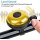thumbnail image 3 of Classic Bicycle Bell, Aluminum Alloy Bicycle Bell, Loud And Clear Adult Children's Bicycle Bell, Yellow, 3 of 5