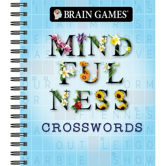Brain Games Brain Games - Mindfulness Crosswords, (Spiral-Bound)