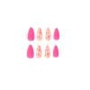 BINGTAOHU Red Hearts Valentine's Day Nail Art 24PCS Nail Tips Finished Wearable Nails False Nails Wearable Nail Patches