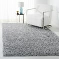thumbnail image 3 of SAFAVIEH August Sophia Solid Shag Area Rug, Silver, 9' x 12', 3 of 8