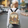 thumbnail image 7 of Casual Camel and Temple Backpack for School,College and Travel, Water Resistant Bookbag,, 7 of 7