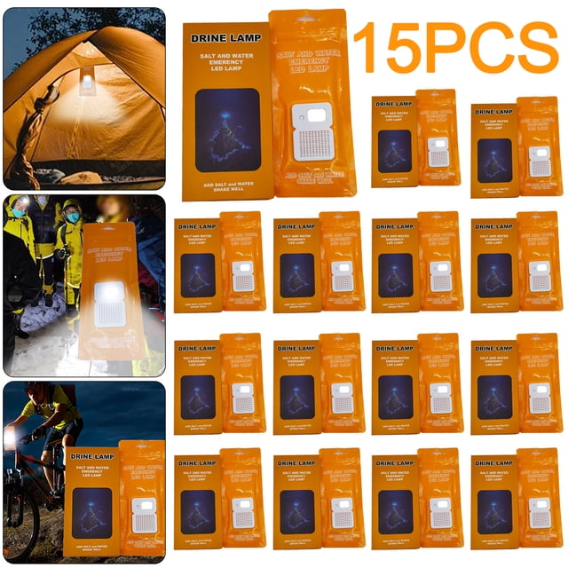 Lámpara Emergencia Salada LED 50LM Ahorro Portátil para Pesca Nocturna