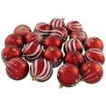 thumbnail image 2 of Northlight Matte Glittered Shatterproof Christmas Ball Ornaments - 3" (76mm) - 60ct, 2 of 8