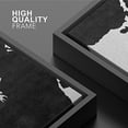 thumbnail image 4 of IDEA4WALL Framed Canvas Wall Art Ink Blot Shapes Abstract Patterns Illustrations Modern Art Minimalist Relax/Calm Grey Black and White Print for Living Room, Bedroom, Office - 16"x24" Black, 4 of 5