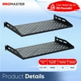 thumbnail image 4 of ProMaster Server Vented Shelf - 19 Inches, 10'' Deep, 1U Universal Integration Server Vented Rack Mounting Tray for Consistent Airflow, Cantilever Mount, Device and Equipment Wall Mounting - Black, 4 of 7