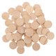 thumbnail image 1 of 50 rodajas de madera natural sin tratar, discos redondos de madera para manualidades, pintura y decoración del hogar., 1 of 8