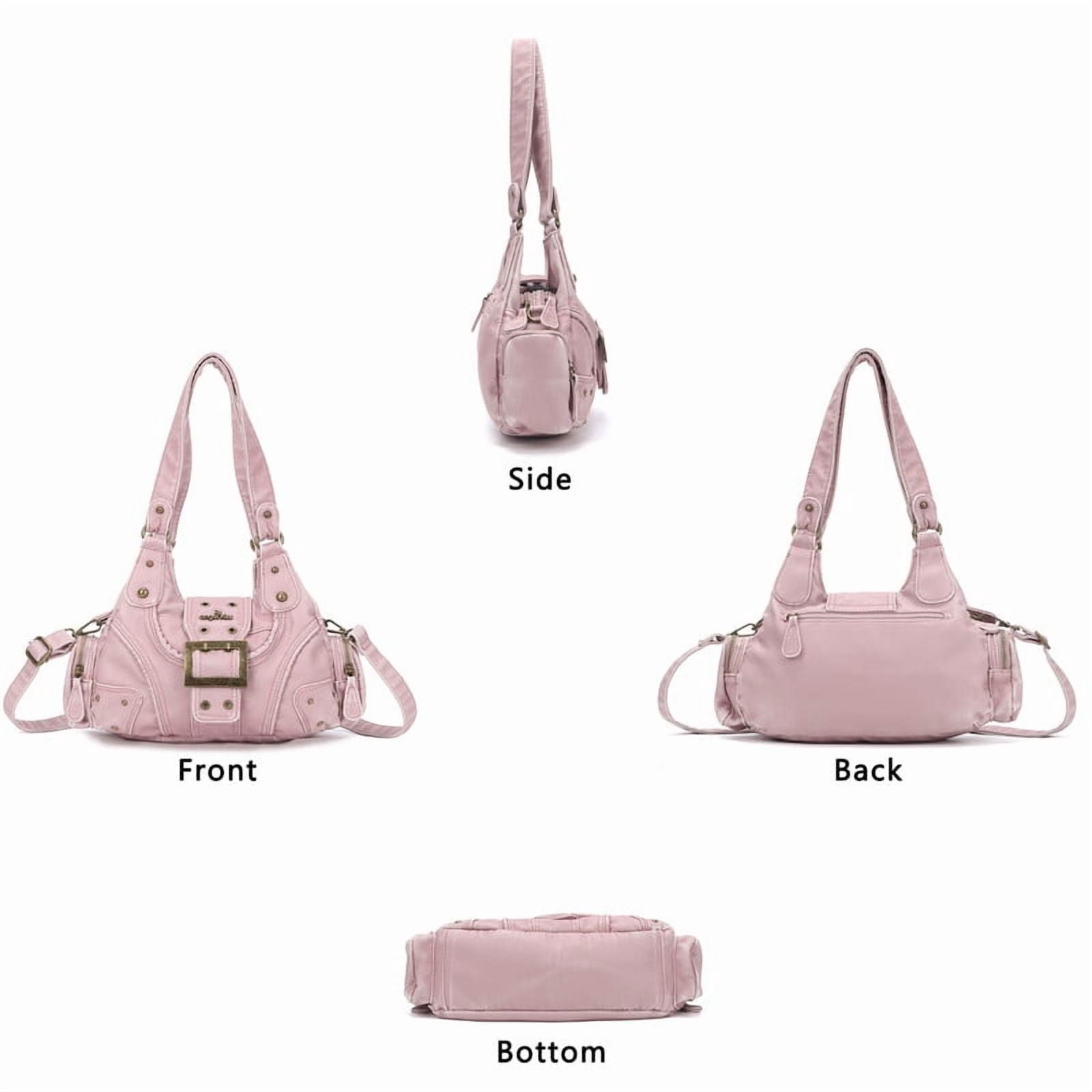 Angelkiss Purse for Women PU Wallet With Adjustable Shoulder Strap Crossbody Bag Single Satchel Handbags Hobo Bag
