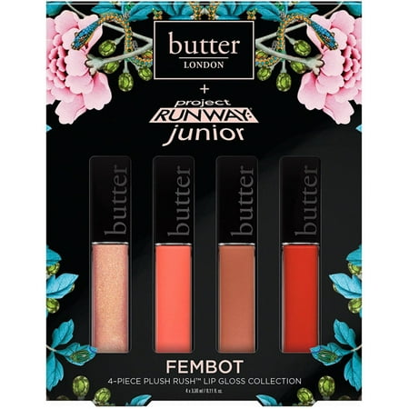 2 Pack - Butter London Fembot Petite Plush Rush Lip Gloss Set 1 ea