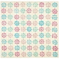thumbnail image 6 of SAFAVIEH Soho Daisy Geometric Wool Area Rug, Ivory/Multi, 5' x 8', 6 of 9