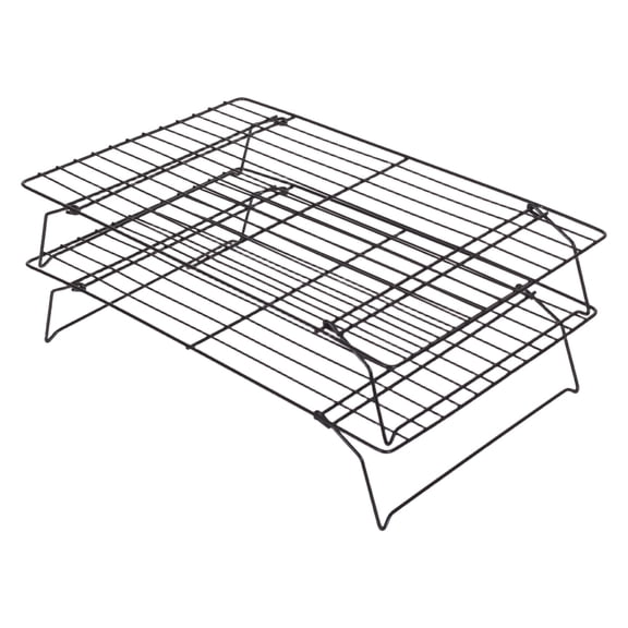 PinkSheep Cooling Racks for Baking, Stackable Stainless Steel Baking Cooking Cooling Rack for Cookies, Set of 2