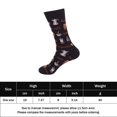thumbnail image 2 of Calcetines Calcetines unisex de media pantorrilla Calcetines de novedad de moda Hombres Mujeres Vestido diario (Negro) Cgtredaw multicolor Única para Hombre, 2 of 2