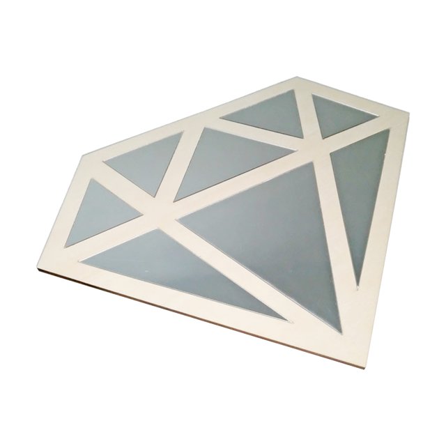 Espejo colgante acrílico y dibujos animados nórdicos moda irregular decoración moderna espejo de pared decorativo para porche escritorio Diamante mayimx Espejo decorativo de acrílico