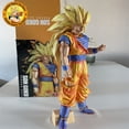 thumbnail image 2 of Figura de Goku de Dragon Ball Z de 32 cm Ssj3 Dbz Super Saiyan 3, figuras de anime, estatua de PVC de 2 brazos, figura de acción, modelo, juguetes de Halloween, regalo, 2 of 5