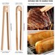 thumbnail image 5 of Pinzas magnéticas de bambú para tostadora, 2 piezas, 8,7 pulgadas, pinzas de madera para tostar, utensilios de cocina de bambú natural, 5 of 7