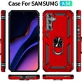 thumbnail image 2 of for A54 5G Case Samsung A54 Case, Military Grade Protective Samsung Galaxy A54 Cases Cover with Ring Car Mount Kickstand for Samsung Galaxy A54/A54 5G - Red, 2 of 12