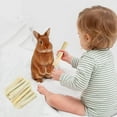 thumbnail image 3 of NSWXZDS Rabbit Toys,300g/10.58oz Bunny Chew Sweet Bamboo Sticks Hamster Molar Treat,Guinea Pig Food Snack Stuff for Clean Teeth, 3 of 6