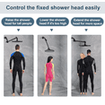 thumbnail image 3 of BRIGHT SHOWERS Brass Shower Head Extension Arm for Rain and Handheld Shower Head, 10 Inch Universal Shower Head Extender, Height & Angle Adjustable, Oil-Rubbed Bronze, 3 of 7